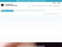 Tablet Screenshot of esteticamaxilofacial.com